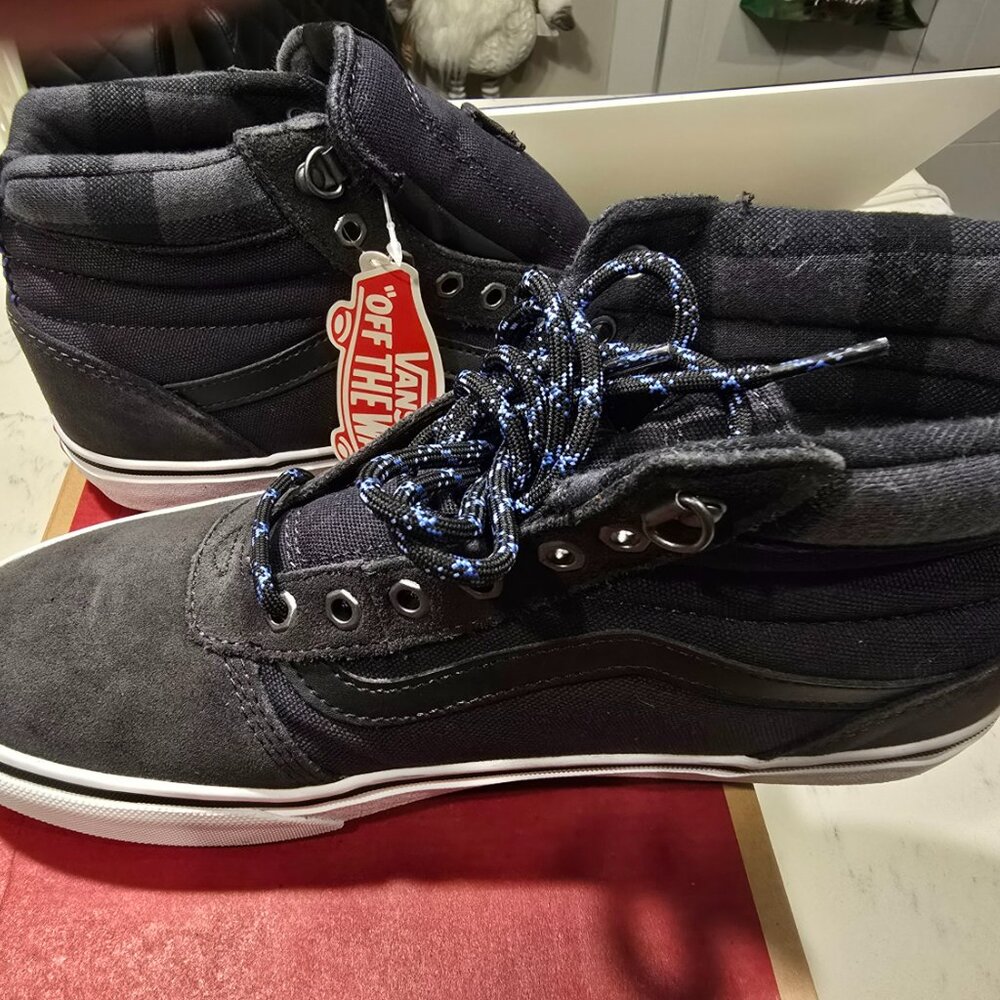 Vans Men's Ward Hi MTE Outdoor Shoes All Weather Grey Size 10 NEW GRAY BOOTS